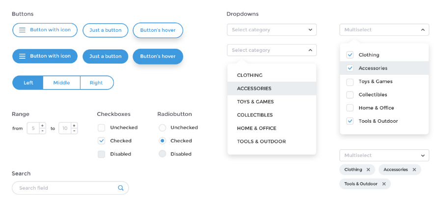 UX.energy ONE UI kit